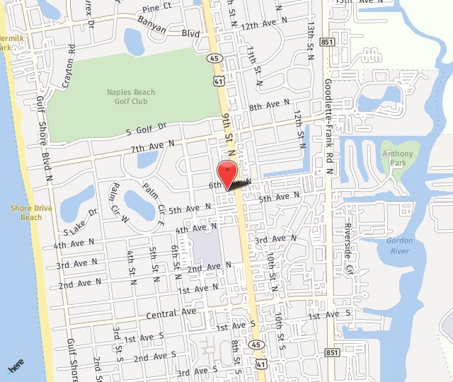 Location Map: 599 9th St N Naples, FL 34102
